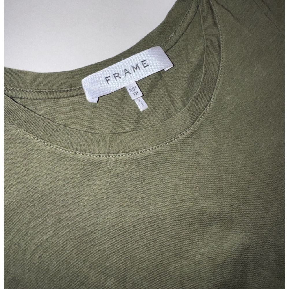 FRAME Le Muscle Womens Muscle Mommy Olive Green Cap Sleeve Organic Maxi Dress XS